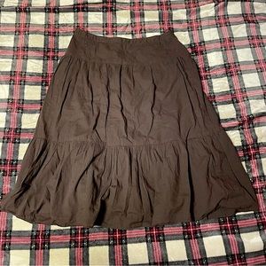Size 4 banana republic brown mid length skirts bohemian lightweight